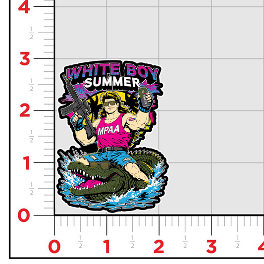 White Boy Summer Sticker